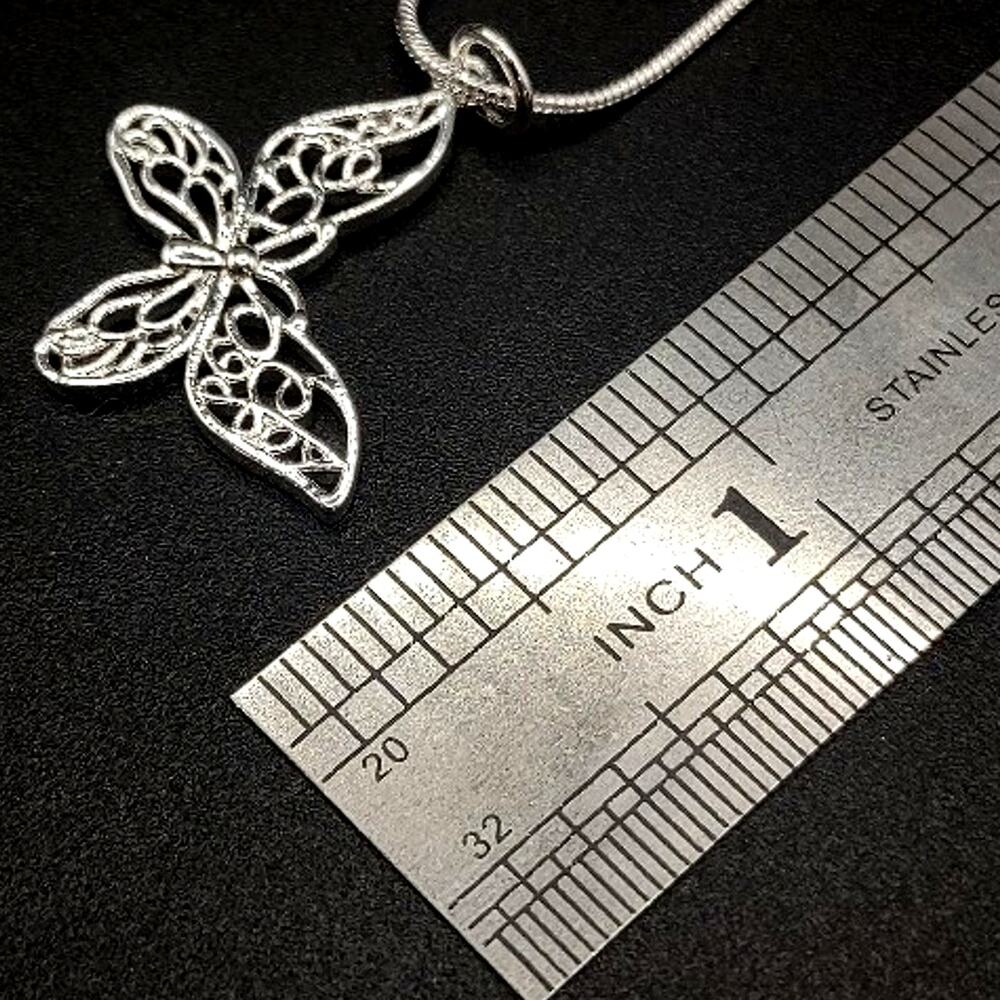 925 Sterling Silver Butterfly Necklace Boho Womens Anniversary Birthday Gift NEW